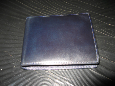 水染めコードバン財布のエイジング写真④